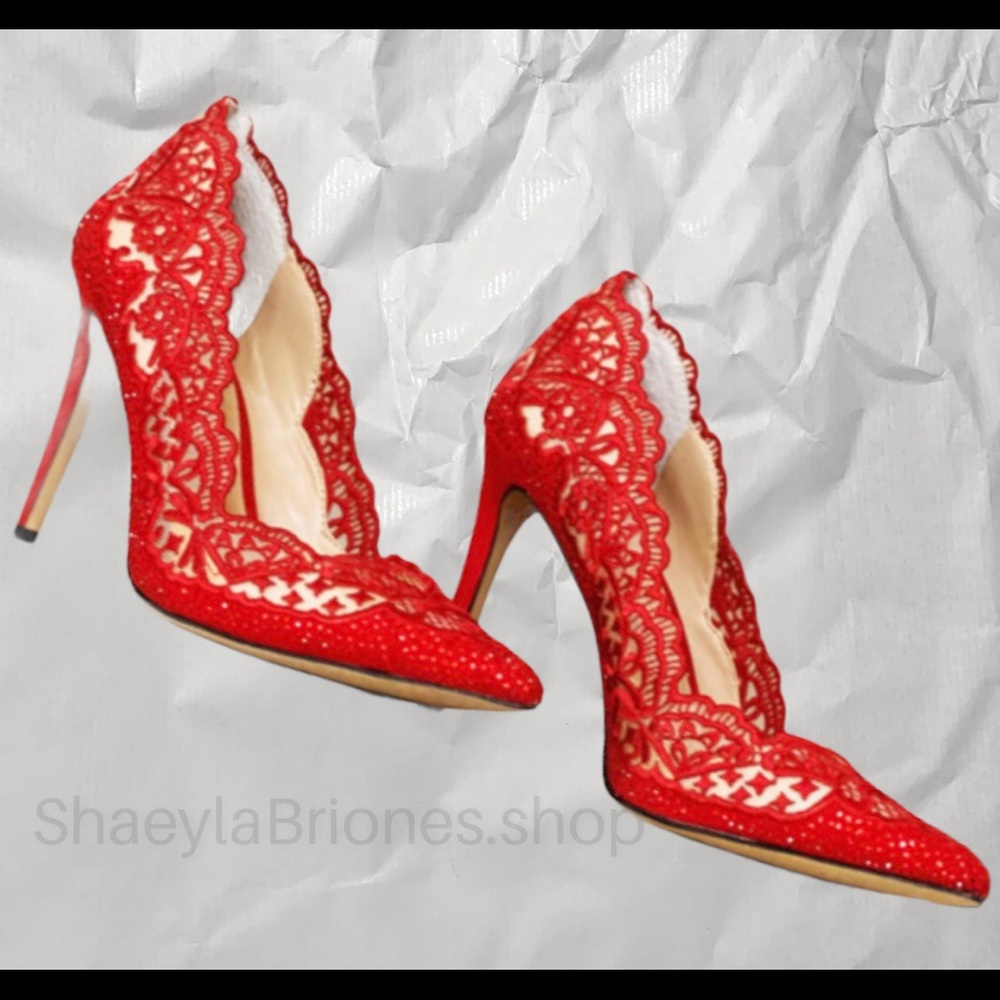 INC kyomi lace pump